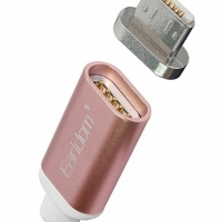 สายชาร์จแม่เหล็ก Earldom หัว micro USB(ชมพูทอง)