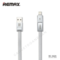สายชาร์จ Remax Strive 2 in 1 RC-042T Premium(สีเงิน)