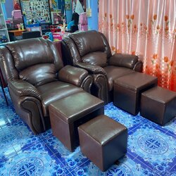 เก้าอี้นวดเท้ารุ่นแขนกางชุด 3 ชิ้น 💥PU 💥 ราคายังไม่รวมค่าส่ง