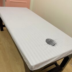 🔥พร้อมส่ง🔥 ผ้าปูเบาะสปา 90x200 ผ้าปูเตียงนวด ผ้าปูที่นอนนวดไทย ผ้าปูที่นอนอโรมา ผ้าปูเกรดโรงแรม กันไรฝุ่น ผ้าคลุมเตียงแบบรัดมุม Spa cushion covers, Thai massage bed sheets Aromatherapy bed sheets สำเนา สำเนา