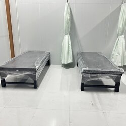 เตียงนวดไทย พร้อมเบาะ สีโอ้ค (ราคาไม่รวมค่าส่ง)