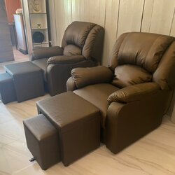 เก้าอี้นวดเท้ารุ่นตรง ชุด 3 ชิ้น 💥PU silk มีให้เลือกหลายสีคะ 💥 ราคายังไม่รวมค่าส่ง