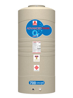 ถังเก็บน้ำบนดิน แอ็ดวานซ์ รุ่นโอทู (O2) ขนาด 700 ลิตร ราคาถูก ส่งฟรี