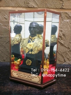 พระบรมรูปรัชกาลที่ 9 เนื้อเรซิ่น สีดำ