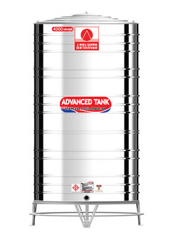 แท้งค์น้ำสแตนเลส แอ็ดวานซ์ ADVANCED ทรงก้นเรียบ AVF4000 ขนาด 4000 ลิตร