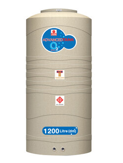 ถังเก็บน้ำบนดิน แอ็ดวานซ์ รุ่นโอทู (O2) ขนาด 1200 ลิตร ราคาถูก ส่งฟรี