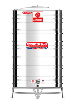 แท้งค์น้ำสแตนเลส แอ็ดวานซ์ ADVANCED ทรงก้นเรียบ AVF5000 ขนาด 5000 ลิตร