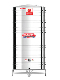 แท้งค์น้ำสแตนเลส แอ็ดวานซ์ ADVANCED ทรงก้นเรียบ AVF6000 ขนาด 6000 ลิตร