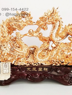 หงส์กับมังกรเล่นแก้ว ของขวัญมงคลตกแต่งบ้านเสริมดวง