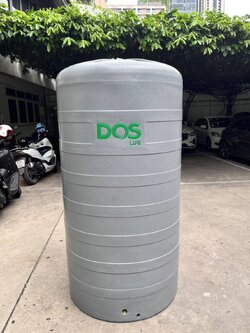 ถังเก็บน้ำ DOS รุ่น STONE ขนาด 1000 ลิตร สีแกรนิตเทา (COM-32/GG-1000L)