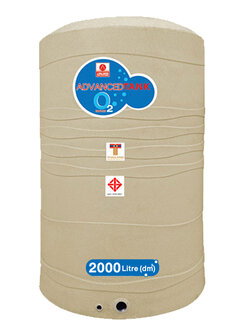 ถังเก็บน้ำบนดิน แอ็ดวานซ์ รุ่นโอทู (O2) ขนาด 2000 ลิตร ราคาถูก ส่งฟรี