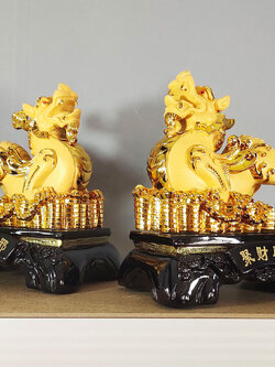 ปี่เซี๊ยะคู่เสริมสิริมงคล เรียกทรัพย์ ให้มั่งมีร่ำรวยเงินทอง