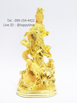 เจ้าแม่กวนอิมบนมังกรทอง ไซส์ 10 นิ้ว