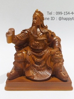 เทพเจ้ากวนอู นั่งอ่านหนังสือ ขนาด 6 นิ้ว