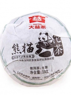 ชาผู่เอ๋อร์ ดิบ ต้าอี้ รุ่น แพนด้า ปี 2012 น้ำหนัก 100 กรัม
