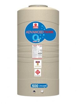 ถังเก็บน้ำบนดิน แอ็ดวานซ์ รุ่นโอทู (O2) ขนาด 500 ลิตร ราคาถูก ส่งฟรี