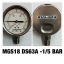 2.5 นิ้ว -1 ถึง 5 BAR (-30MMHg ถึง 60 PSI) ออกล่าง เกลียว 1/4" NPT สแตนเลส