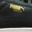6. รองเท้าผ้าใบผู้หญิง - Puma Match Lo B&W หนังสีดำ พื้นขาว เบอร์ 7UK 40.5EUR 9.5USWn 26cm.