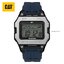 นาฬิกา CAT ระบบดิจิตอล รุ่นหน้าปัดเหลี่ยม (Digi Square) รหัส OF.147.26.242 DIGI SQUARE กรอบสีบรอนซ์เงิน สายยางสีน้ำเงิน