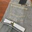 1. Civilianaire - สีเทาอมเขียว ขาเดฟ ผ้าดิบญี่ปุ่น ริมทอง เอว 30 ยาว 30 Made in USA