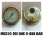 4 นิ้ว 0-600BAR (8000PSI) ออกหลังหน้าแปลน เกลียว 1/2" BSP ทองเหลือง