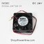 พัดลม Fan NIDEC (D06A-24TS8 01) DC24V 60x60x25mm 0.15A (2wire White B1 Plug)