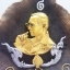 ใบโพธิ์รูปในหลวง ร.9 สีทอง