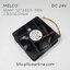 พัดลม Fan MELCO (MMF-12F24DS-RP6, CB0565H08) DC24V 120x120x38mm 0.36A (3wire White C3 Plug)