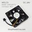 พัดลม Fan MELCO (MMF-09D24TS RM1, CA1322-H01) DC24V 92x92x25mm 0.19A (3wire White C3 Plug)