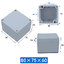 กล่องอลูมิเนียมกันน้ำ IP66 สีเทา ขนาด 80 X 75 X 60 มม.