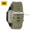 นาฬิกา CAT ระบบดิจิตอล รุ่นหน้าปัดเหลี่ยม (Digi Square) รหัส OF.197.29.142 DIGI SQUARE กรอบเขียวอ่อน สายยางสีเขียวทหาร