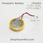 แบตเตอรี่ Battery Panasonic (CR2450, GT11-50BAT, FX3U-32BL) 3V (Square Hole Plug)