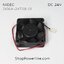 พัดลม Fan NIDEC (D06A-24TS8 01) DC24V 60x60x25mm 0.15A (2wire White B1 Plug)