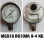 4 นิ้ว 0-4KG (55PSI) ออกล่าง 1/2" สแตนเลส NPT