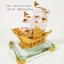 เรือสำเภามังกร สีขาวมุก ขนาด 6 นิ้ว