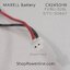 แบตเตอรี่ Battery Maxell/Japan (CR2450HR, GT11-50BAT, FX3U-32BL) 3V (Round Hole Plug)