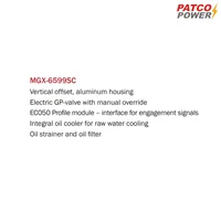 เกียร์เรือ MGX-6599SC เกียร์เรือ MGX-6599SC
