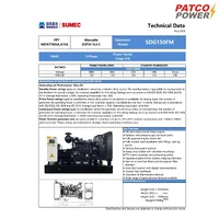 เครื่องกำเนิดไฟฟ้าดีเซล PATCO SUMEC MODEL SDG150FM เครื่องกำเนิดไฟฟ้าดีเซล PATCO SUMEC MODEL SDG150FM
