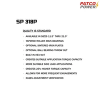 TWIN DISC POWER TAKE OFFS MODEL SP 318P TWIN DISC POWER TAKE OFFS MODEL SP 318P