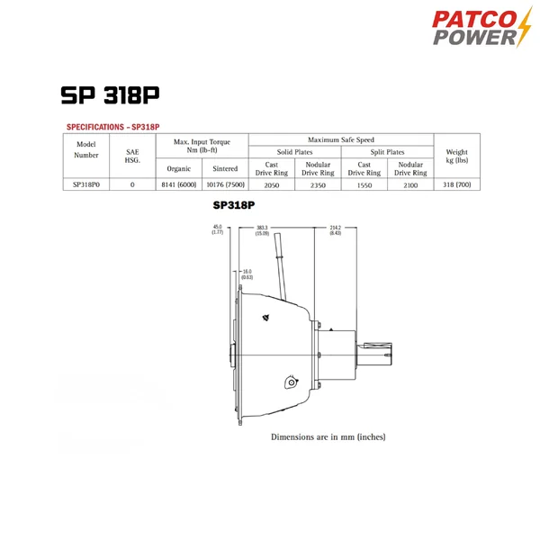 TWIN DISC POWER TAKE OFFS MODEL SP 318P image 2 TWIN DISC POWER TAKE OFFS MODEL SP 318P image 2