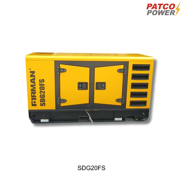 เครื่องกำเนิดไฟฟ้าดีเซล ยี่ห้อ PATCO FIRMAN รุ่น SDG20FS เครื่องกำเนิดไฟฟ้าดีเซล ยี่ห้อ PATCO FIRMAN รุ่น SDG20FS