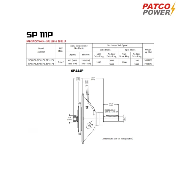TWIN DISC POWER TAKE OFFS MODEL SP 111P image 2 TWIN DISC POWER TAKE OFFS MODEL SP 111P image 2